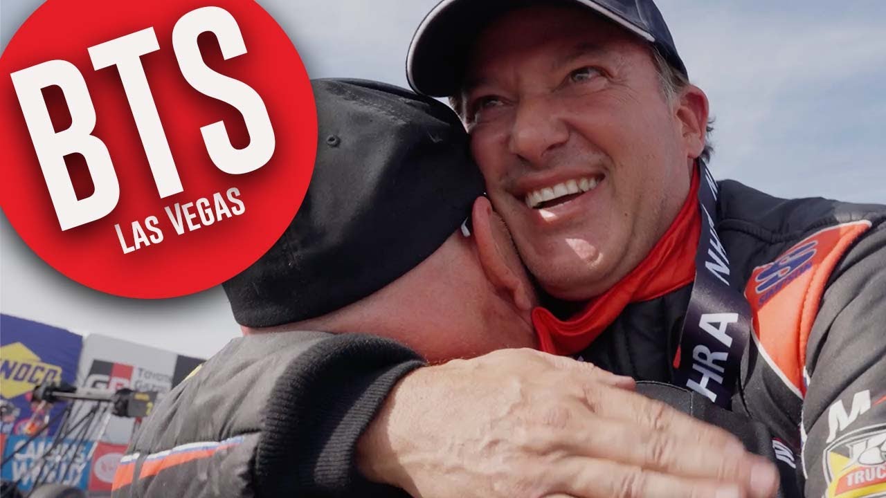 Behind the scenes for Tony Stewart's First NHRA National Event Win