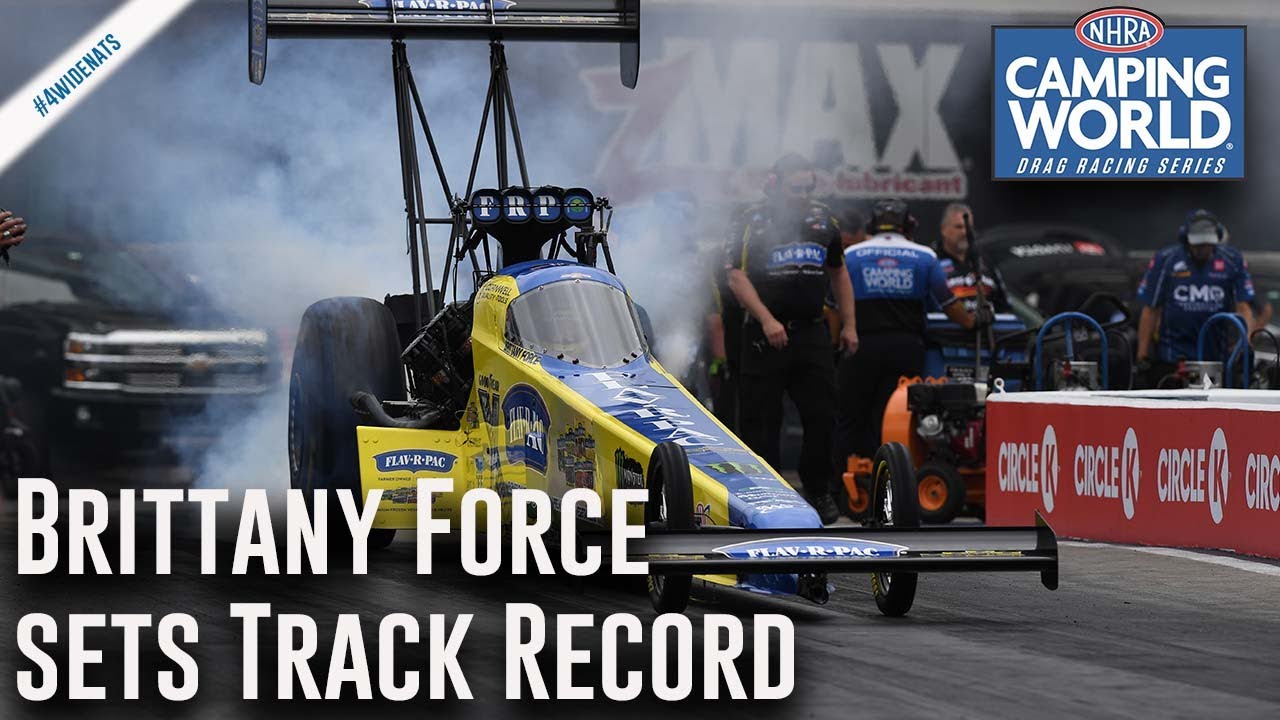 Brittany Force sets zMAX Dragway Track Record