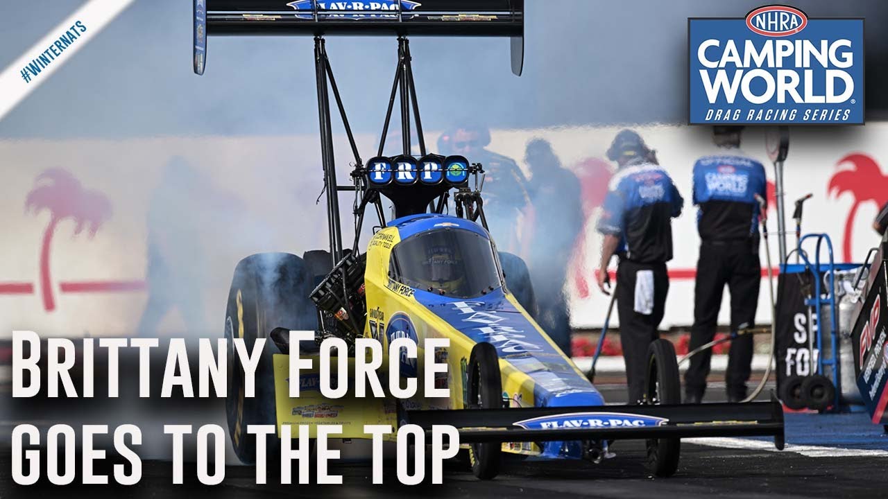 Brittany Force goes to the top Friday in Pomona
