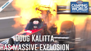 Doug Kalitta has MASSIVE explosion at Lucas Oil Nationals