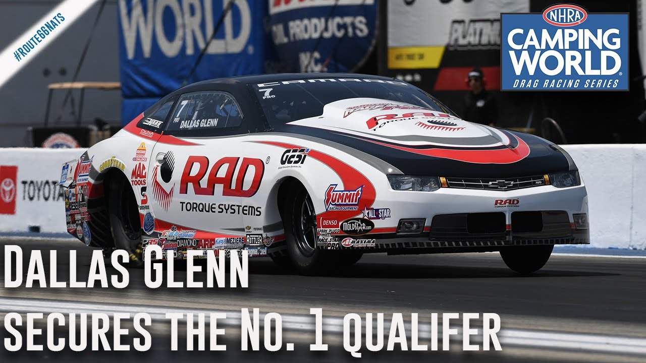 Dallas Glenn sets new track record on way to No. 1 qualifier