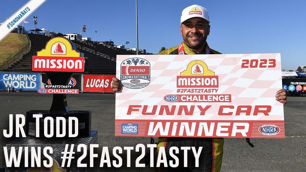 Mission #2Fast2Tasty Challenge Funny Car Winner Sonoma: JR Todd