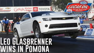 Leo Glassbrenner wins Stock at the In-N-Out Burger NHRA Finals