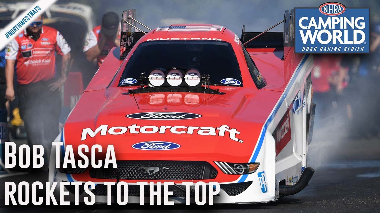 Bob Tasca rockets to the top Friday in Seattle