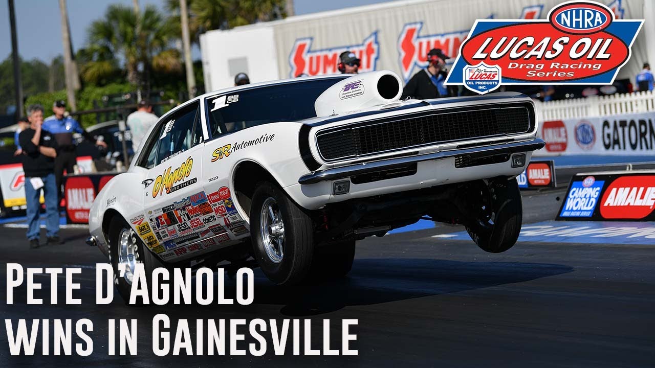 Pete D'Agnolo wins Super Stock at the AMALIE Motor Oil NHRA Gatornationals