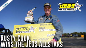 Rusty Cook wins the JEGS Allstars in Super Gas