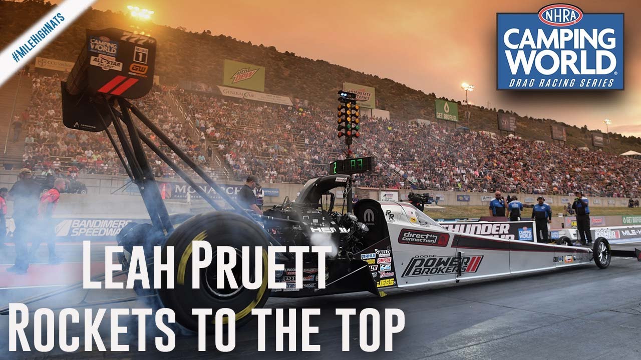 Leah Pruett rockets to the top Friday on Thunder Mountain