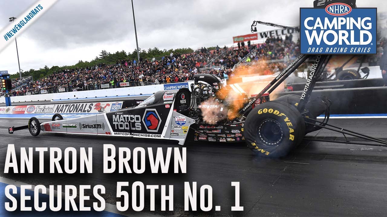 Antron Brown secures 50th career No. 1 qualifier