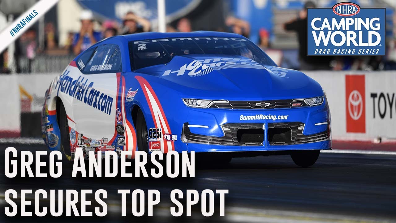 Greg Anderson secures top spot in Pomona