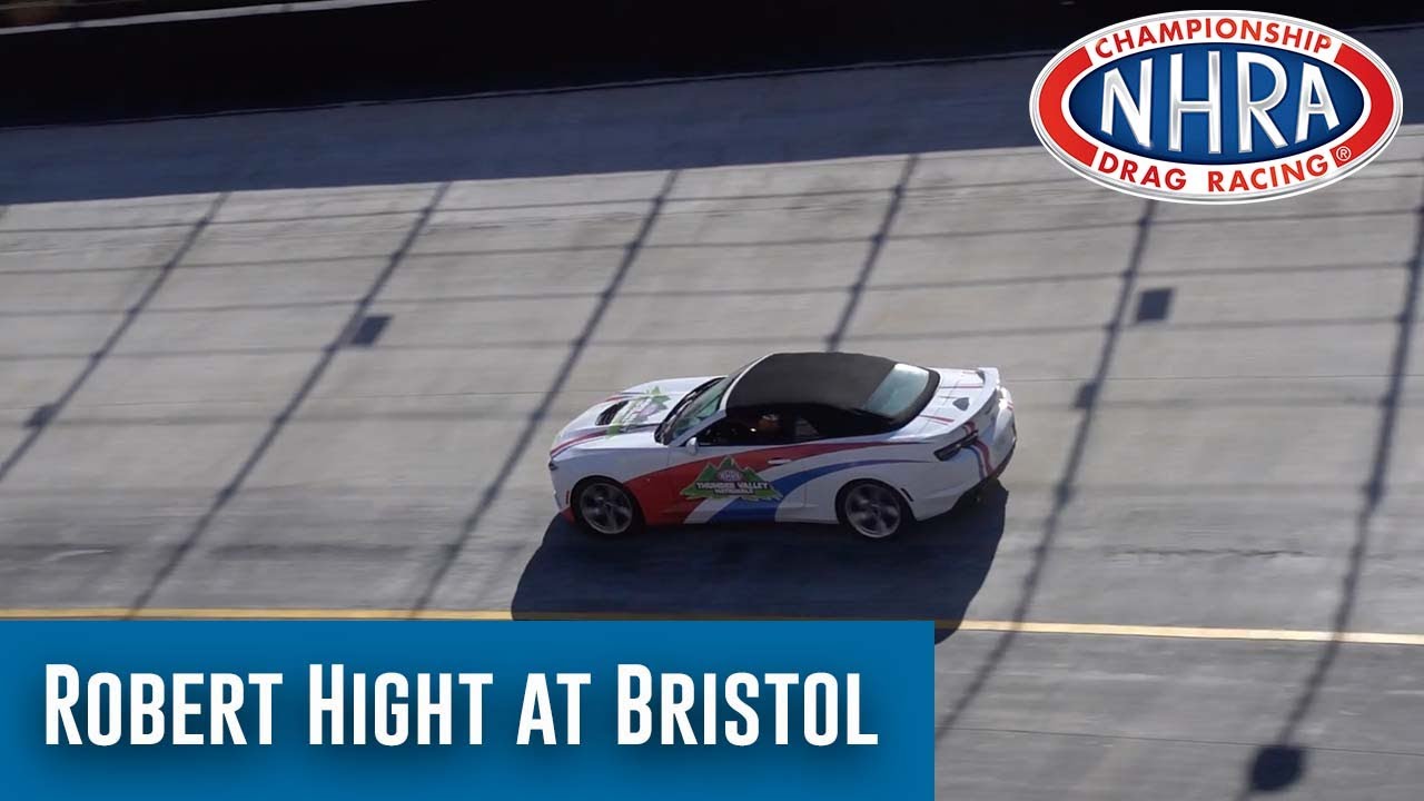 Robert Hight makes laps around Bristol Motor Speedway