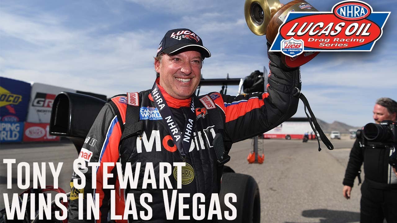 Tony Stewart wins FIRST NHRA National Event
