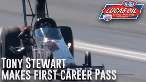 Tony Stewart makes first career NHRA pass