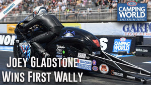 Joey Gladstone wins FIRST career Pro Stock Motorcycle Wally