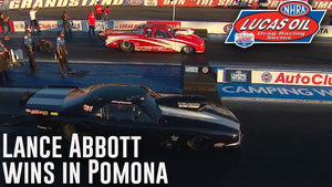 Lance Abbott wins Top Sportsman at Auto Club NHRA FInals