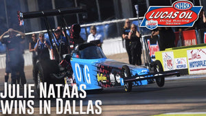 Julie Nataas wins Top Alcohol Dragster at the Texas NHRA FallNationals