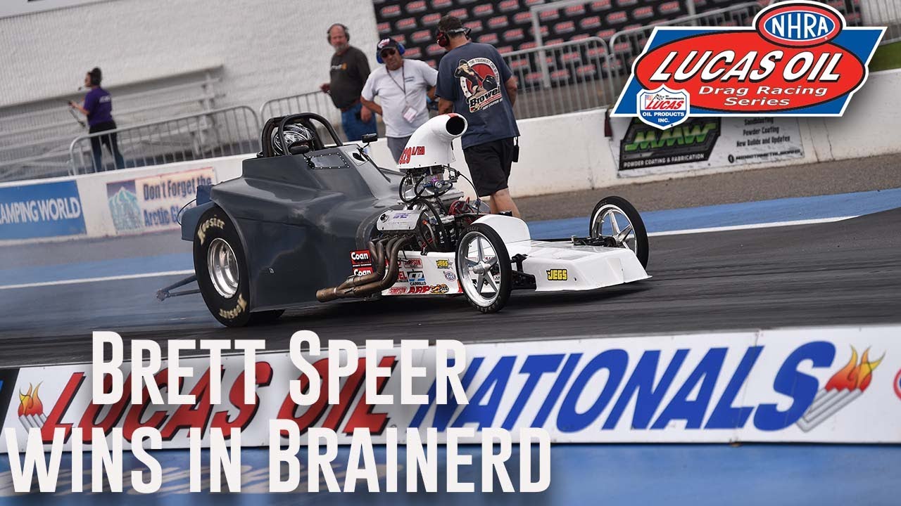 Brett Speer wins Comp Eliminator at Lucas Oil NHRA Nationals