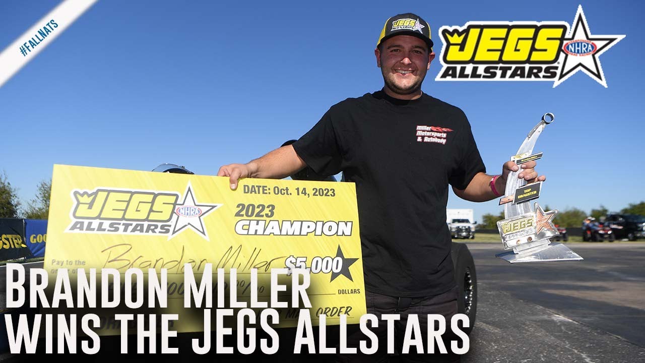 Brandon Miller wins the JEGS Allstars in Top Dragster