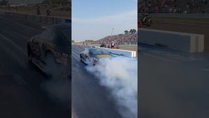 Hold on! We're doing Pro Stock burnouts!