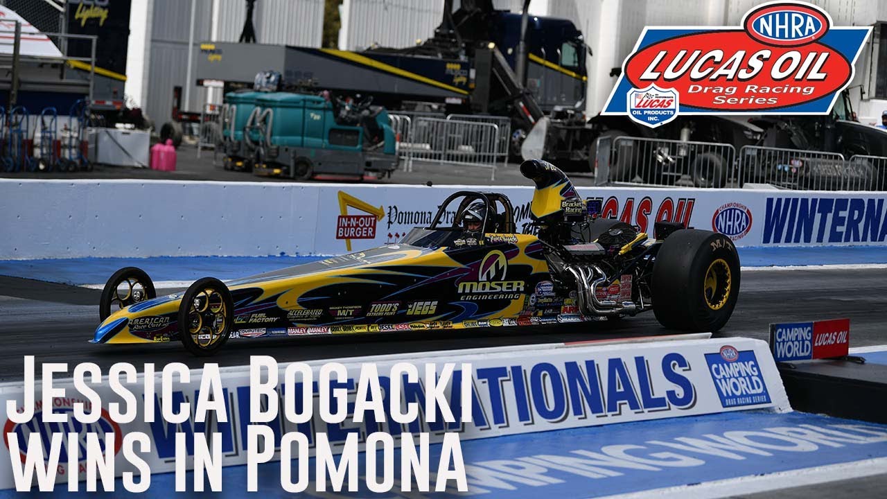 Jessica Bogacki wins Super Comp at Lucas Oil NHRA Winternationals