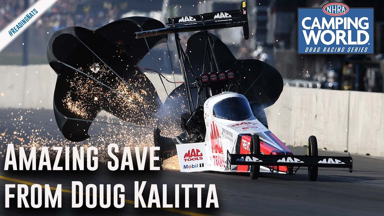 Amazing save from Doug Kalitta during wild ride